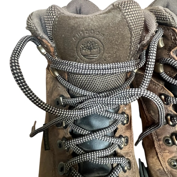 Timberland Men's Waterproof Brown 10 1/2 Hiking Boot Excellent Condition 6" High - Picture 7 of 10